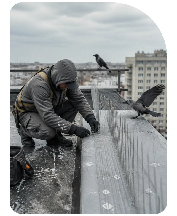 Защита от ворон под ключ в Ногинске по цене от 5066 р. | Сенат-Нгн